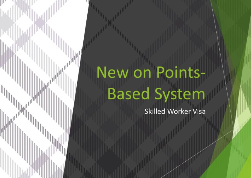 New on Points-Based System: Skilled Worker Visa